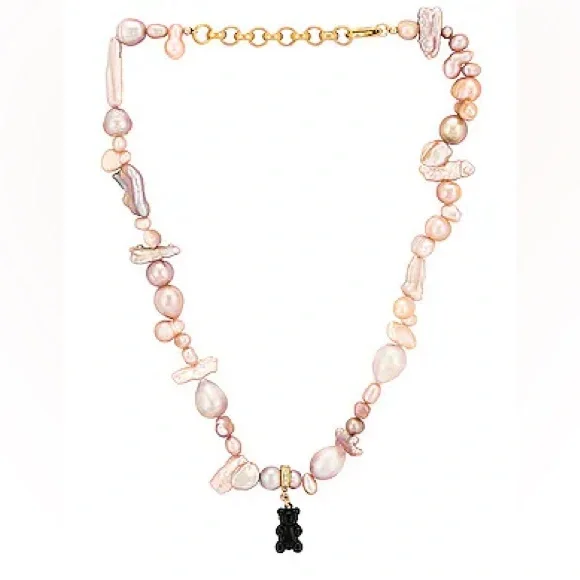 Joolz by Martha Calvo Bear It All Pearl Teddy Necklace MC Sold Out - Picture 2 of 10